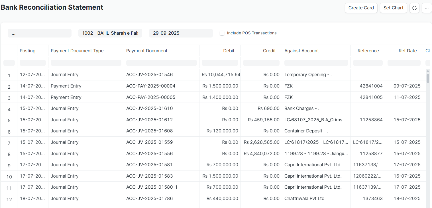 Bank Reconciliation