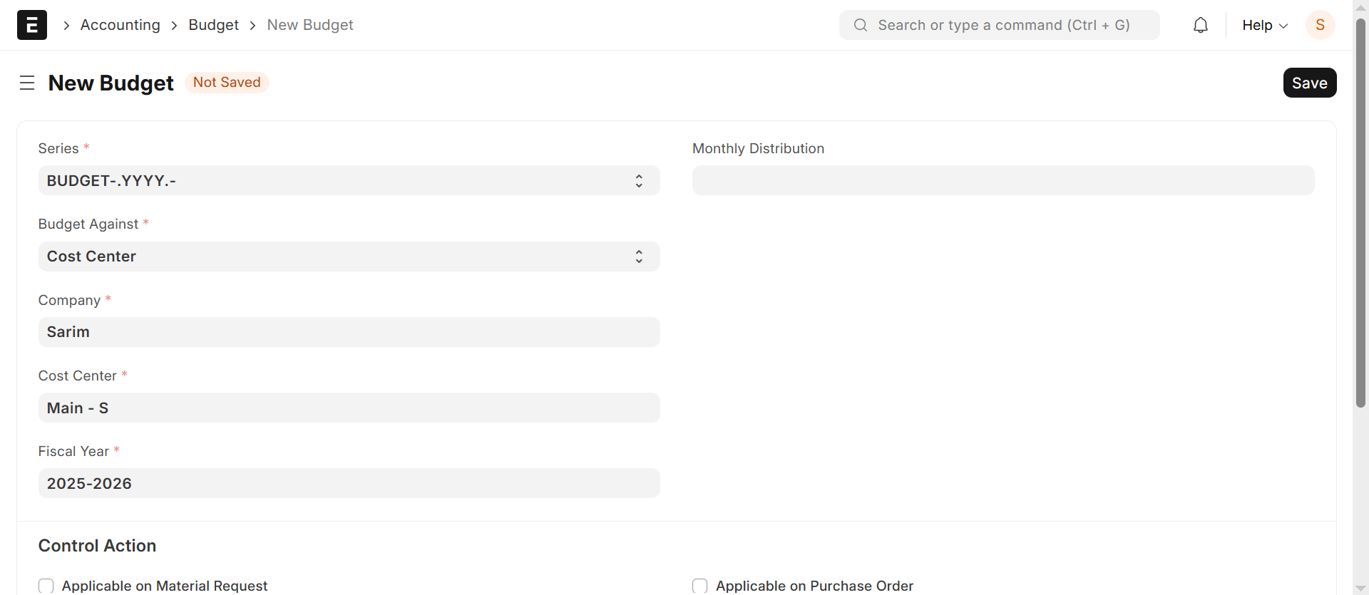 Budgeting