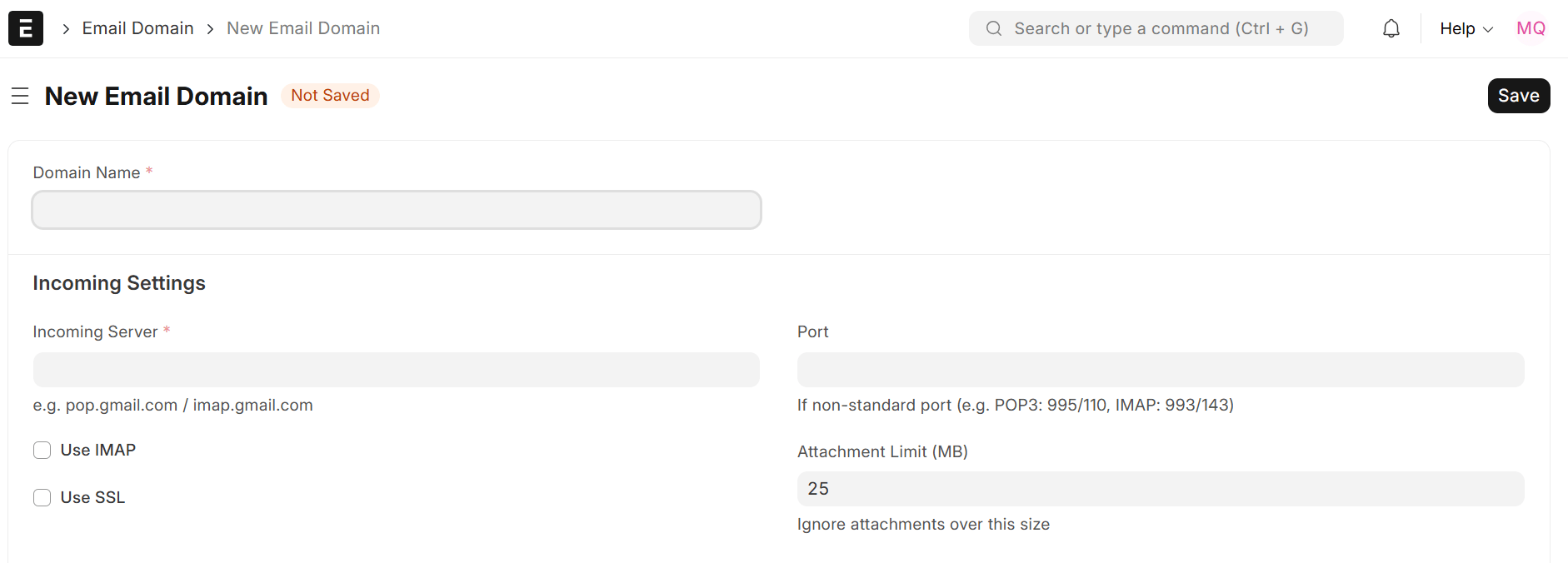 Email Domain