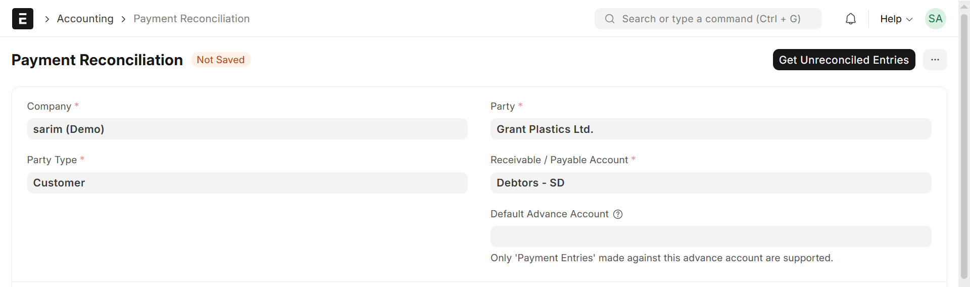 Payment Reconciliation
