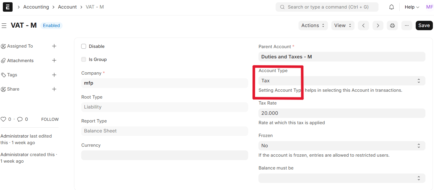 Sales Taxes and Charges Template