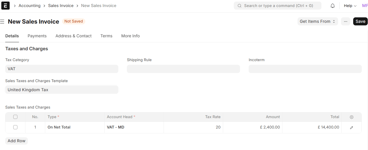 Tax Category
