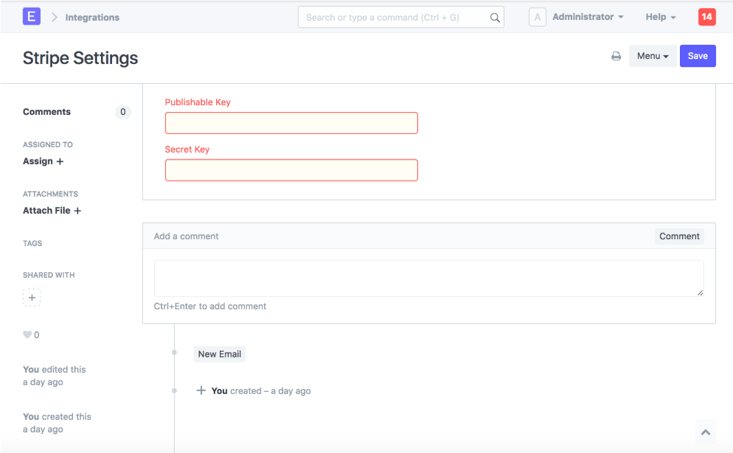 Setting up Stripe